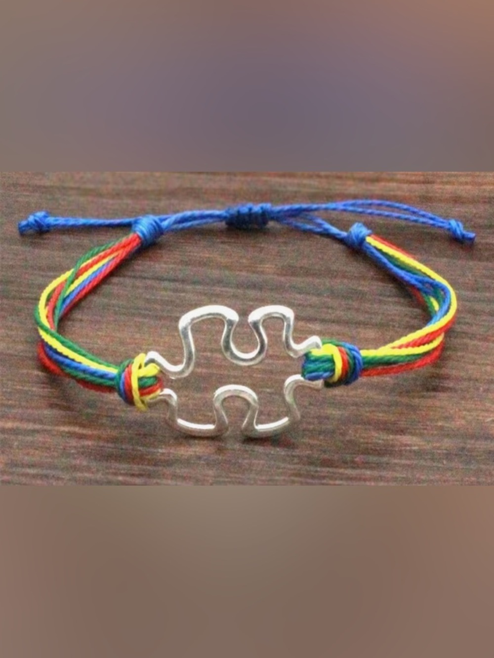 AUTISM AWARENESS  Bracelet - Multicolor Cord -Unisex